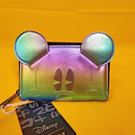 Mickey Mouse Oil Slick Iridescent Cosplay Zip Around Wallet