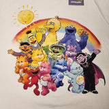 Cakeworthy Care Bears x Sesame Street Drop Sleeve Tee Shirt Unisex Medium NEW
