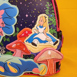 Loungefly Disney Alice in Wonderland Caterpillar & Alice Mushroom Mini Backpack