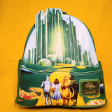Loungefly The Wizard of Oz Emerald City Glow-in-the-Dark Green Mini Backpack NEW