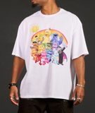 Cakeworthy Care Bears x Sesame Street Drop Sleeve Tee Shirt Unisex Medium NEW