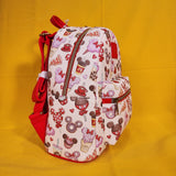Loungefly Disney Mickey Mouse & Minnie Mouse Sweet Treats AOP Mini Backpack