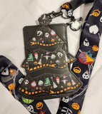NBC Christmas Tree String Lights Lanyard ID Holder
