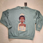 Princess Anime Tiana Sweatshirt Crewneck Pullover Womens L