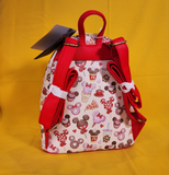 Loungefly Disney Mickey Mouse & Minnie Mouse Sweet Treats AOP Mini Backpack