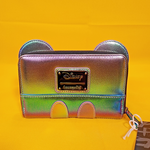 Mickey Mouse Oil Slick Iridescent Cosplay Zip Around Wallet