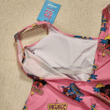 Barbie California Dream Pink One Piece Swim Suit Bathing Suit L