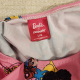 Barbie California Dream Pink One Piece Swim Suit Bathing Suit L