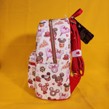 Loungefly Disney Mickey Mouse & Minnie Mouse Sweet Treats AOP Mini Backpack