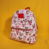 Loungefly Disney Mickey Mouse & Minnie Mouse Sweet Treats AOP Mini Backpack
