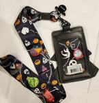 NBC Christmas Tree String Lights Lanyard ID Holder
