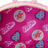 Loungefly Barbie The Movie Logo Pink Barbiecore Mini Backpack