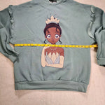 Princess Anime Tiana Sweatshirt Crewneck Pullover Womens L