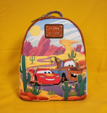 Loungefly Disney Pixar Cars Lightning McQueen and Mater Desert Mini Backpack