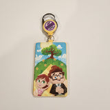 Pixar UP Carl & Ellie Picnic Retractable Lanyard ID Holder