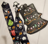 NBC Christmas Tree String Lights Lanyard ID Holder