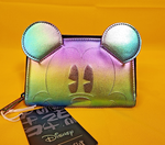Mickey Mouse Oil Slick Iridescent Cosplay Zip Around Wallet