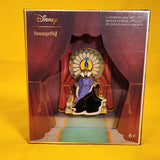 Loungefly Disney Evil Queen Throne Layered Glitter Limited Edition 3" Pin