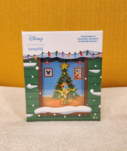 Chip N' Dale Holiday Tree Ornaments Sliding 3" LE Pin