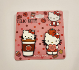 Hello Kitty Pumpkin Spice Latte Pumpkin Fall Enamel Pin Set of 2