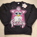 Furby 90s Airbrush Sweatshirt Crewneck Pullover Unisex Size M
