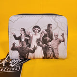 Loungefly Universal Monsters Glow-In-The-Dark Zip Around Wallet Halloween