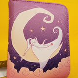 Loungefly The Nightmare Before Christmas Zero Moon Sleepy Zip Around Wallet