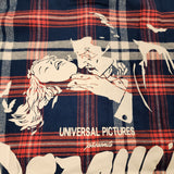 Cakeworthy Universal Monsters Dracula Flannel Blue Red Halloween Shirt XL