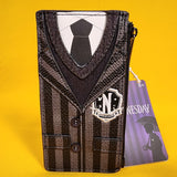 Loungefly Wednesday Addams Nevermore Outfit Uniform Cosplay Cardholder Wallet