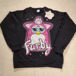 Furby 90s Airbrush Sweatshirt Crewneck Pullover Unisex Size M