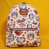Loungefly Disney Dogs Floral Portaits Hearts AOP Mini Backpack