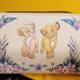 The Lion King Simba & Nala Floral Zip Wallet