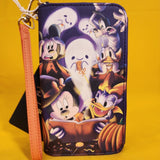 Loungefly Disney Mickey & Friends Halloween Ghost Story Tech Wallet Wristlet