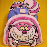 Loungefly Disney Alice in Wonderland Cheshire Cat Fuzzy Pink Mini Backpack