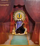 Loungefly Disney Evil Queen Throne Layered Glitter Limited Edition 3" Pin