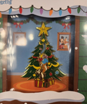 Chip N' Dale Holiday Tree Ornaments Sliding 3" LE Pin