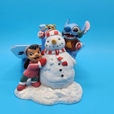 Disney Lilo and Stitch With Snowman Sketchbook Christmas Ornament
