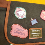 Loungefly Peanuts Snoopy Beagle Scout Canvas Patches Sak Mini Backpack