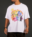 Cakeworthy Care Bears x Sesame Street Drop Sleeve Tee Shirt Unisex Large