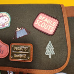 Loungefly Peanuts Snoopy Beagle Scout Canvas Patches Sak Mini Backpack