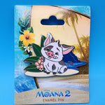 Disney Moana 2 PUA Pig Plumeria Flower Enamel Pin Monogram