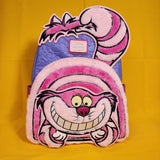 Loungefly Disney Alice in Wonderland Cheshire Cat Fuzzy Pink Mini Backpack