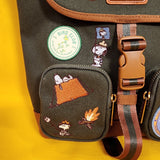 Loungefly Peanuts Snoopy Beagle Scout Canvas Patches Sak Mini Backpack