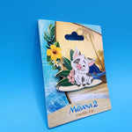Disney Moana 2 PUA Pig Plumeria Flower Enamel Pin Monogram