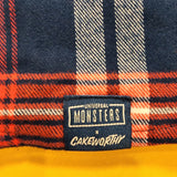 Cakeworthy Universal Monsters Dracula Flannel Blue Red Halloween Shirt XL