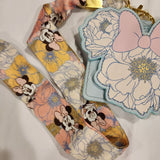 Minnie Mouse Bow Floral Figural Lanyard ID Holder