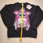 Furby 90s Airbrush Sweatshirt Crewneck Pullover Unisex Size M