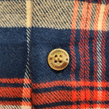 Cakeworthy Universal Monsters Dracula Flannel Blue Red Halloween Shirt XL