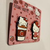 Hello Kitty Pumpkin Spice Latte Pumpkin Fall Enamel Pin Set of 2