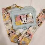 Minnie Mouse Bow Floral Figural Lanyard ID Holder